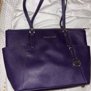 Michael Kors Deep Purple Tote Bag